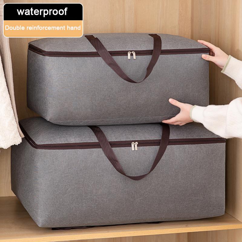 Large Underbed Dustproof Clothes Storage Bags Oxford Cloth Quilt Waterproof Storage Bag Ziped Organizer Wardrobe Boxes