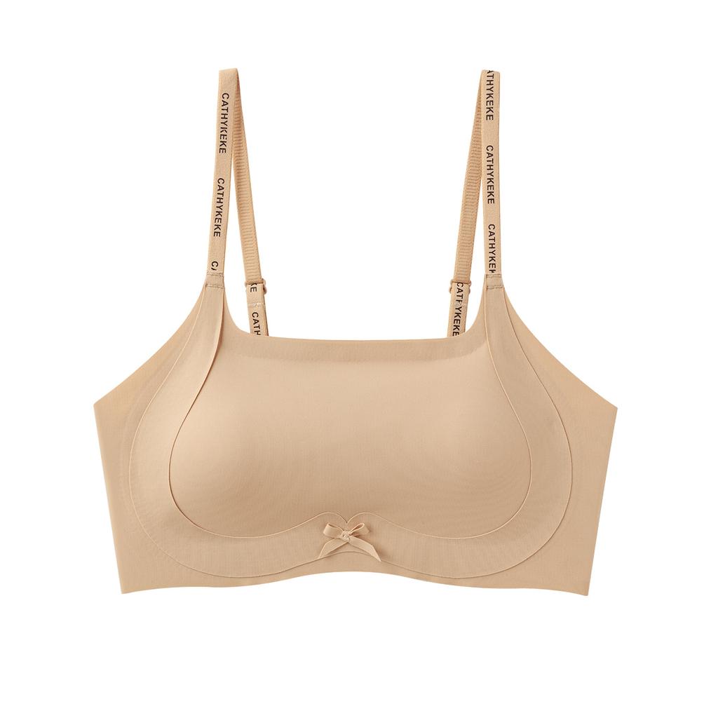 Growing Adolescent Girl Thin Middle and High School Student Fixed Cup Sports Vest Seamless Bra