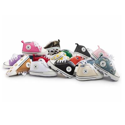 Bestseller Klassische Canvas Babyschuhe: Kleinkind Lauflernschuhe mit weicher Sohle