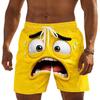 Funny Expression Beach Shorts for Men, Quick-Dry, Loose-Fit, Trendy and Fun for Beach Vacations