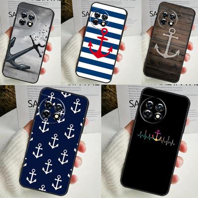 Anchor Boat Case For OnePlus 12R 12 11 9 10 Pro 10R 10T OnePlus Nord 3 2T N10 N20 CE 2 Lite CE4 Cover