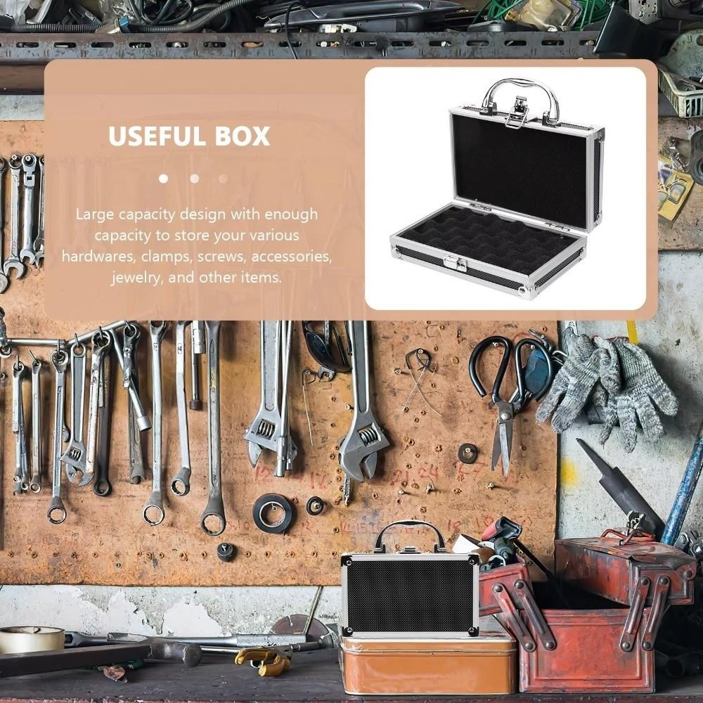 Drop-Resistant Aluminum Zinc Zinc Alloy Tool Box Impact Resistant Safety Briefcase  Instrument