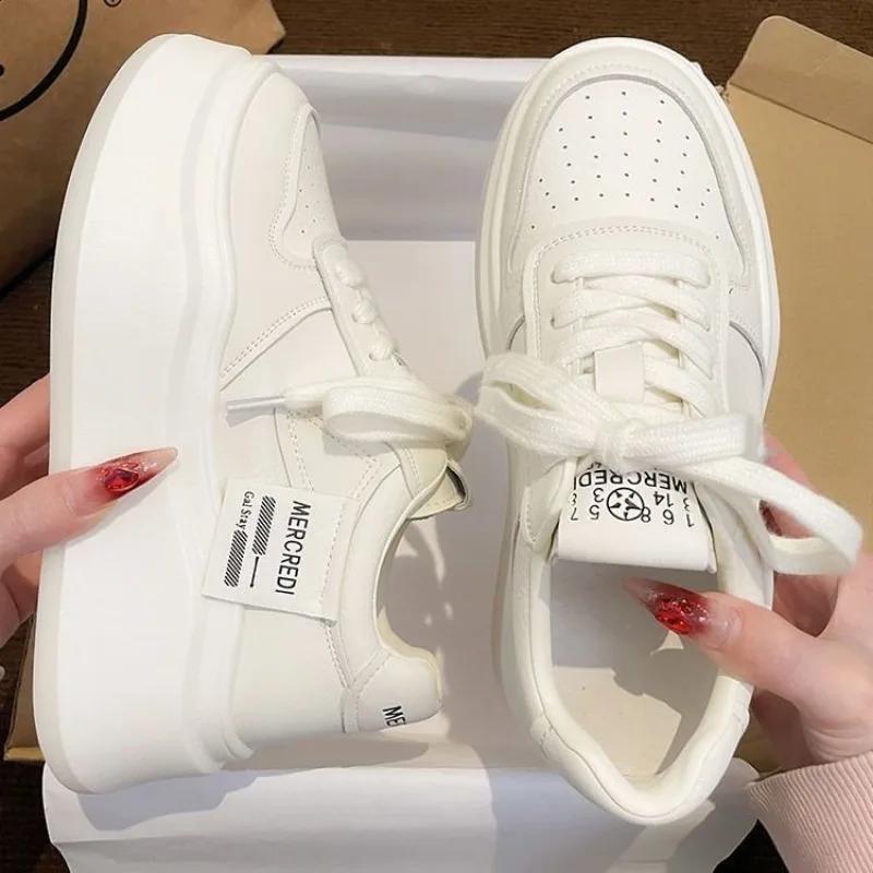 New Designer Platform Sneakers Women Chunky White Slip On Vulcanized Shoes Casual Walking Tennis Shoes