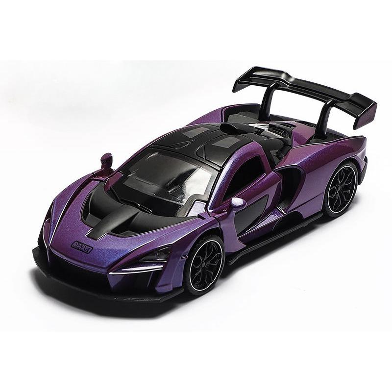1/32 McLaren Senna Alloy Sports Car Model Diecast Metal Toy Vehicles Car Model Simulation Sound and Light Collection Kids Gifts