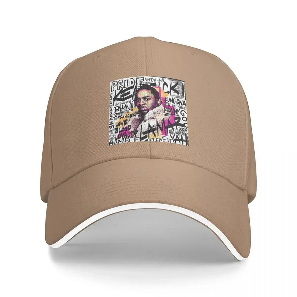Hip Hop Rapper Baseball Cap Kendrick Lamar Outdoor Sports Sunscreen Trucker Hat Men Adult Fitted Retro Custom Logo Snapback Cap