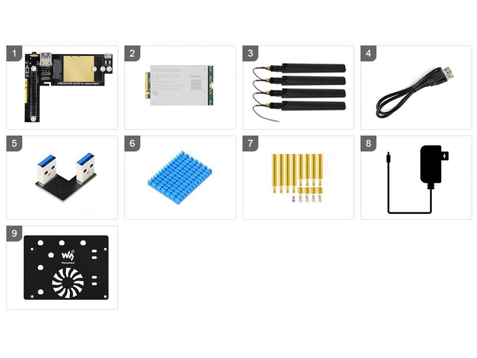 Jetson Nano 5G/4G/3G Communication Expansion Module with Domestic Network Access