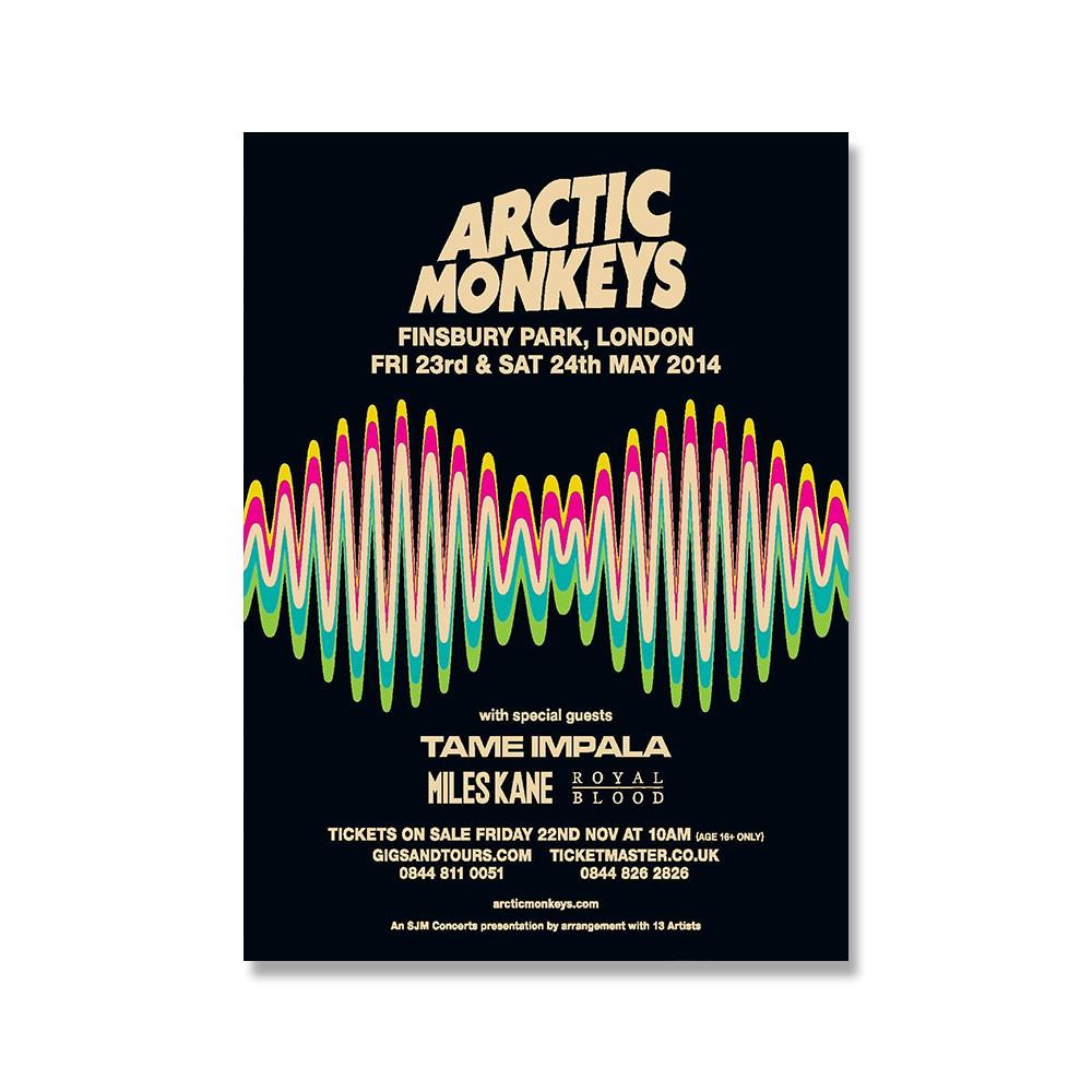 Retro plakát Rocková kapela Arctic Monkey Umělecká dekorace Obraz Bar Kavárna Vysoce kvalitní obraz na plátně Obývací pokoj Nástěnná výzdoba domova