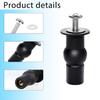 2pcs Universal Toilet Seat Screws Replacement Kit - Rubber Hinge Bolts & Top Fixings for Toilet Lid/Seat Cover