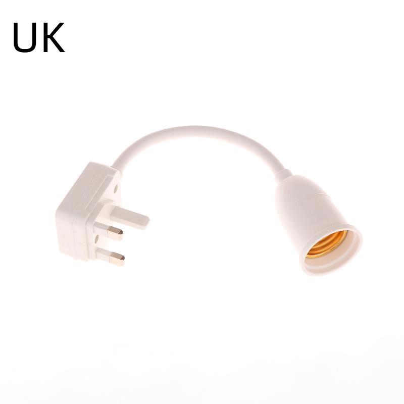 1Pc Us Plug To E27 Lamp Base Conversion Led Light Wall Flexible Lamp Holder Converter With Switch Led Head Bulb Socket