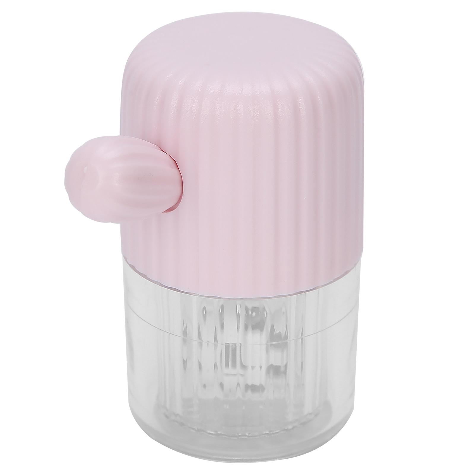 

Портативный очиститель для контактных линз, ручной очиститель линз, вращающийся чехол, симпатичное чистящее устройство, розовый розовый