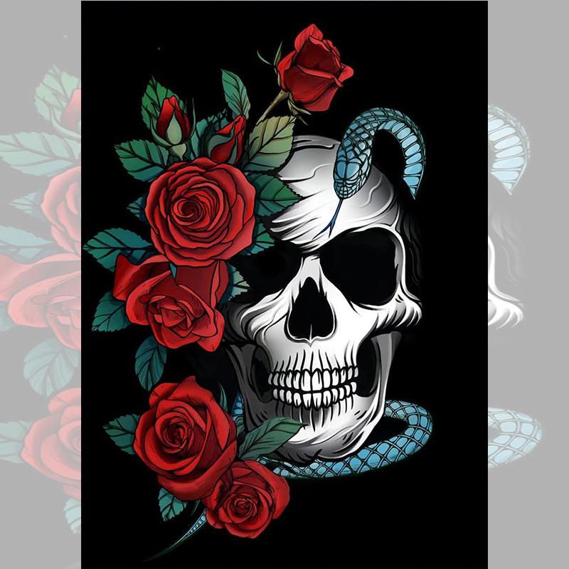 5D New Collection 2025 Diamond Embroidery Skull Legends Mosaic Art Kits Scenery Hanging Paintings Cross Stitch Gift