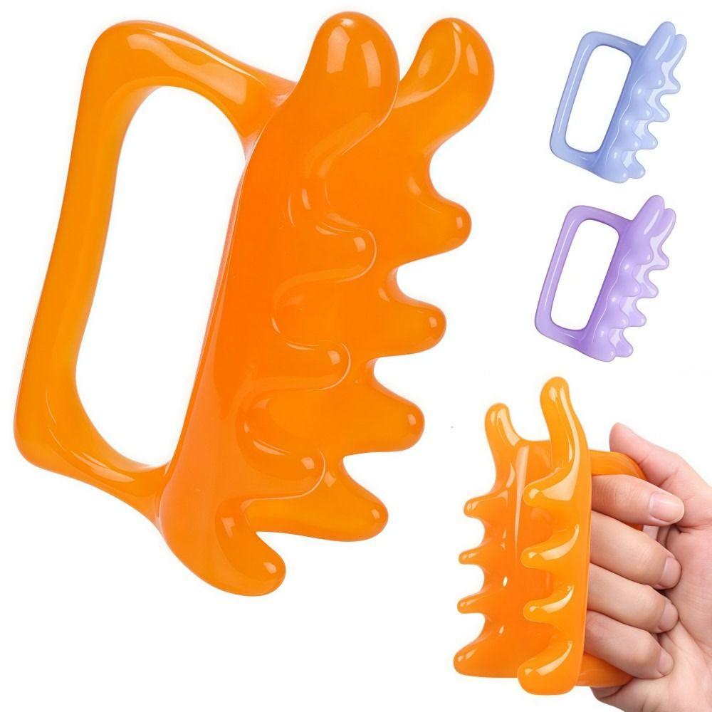Resin Fascia Cellulite Massager Amber Muscle Massage Comb Fascia Massage Comb  For Shoulder Back