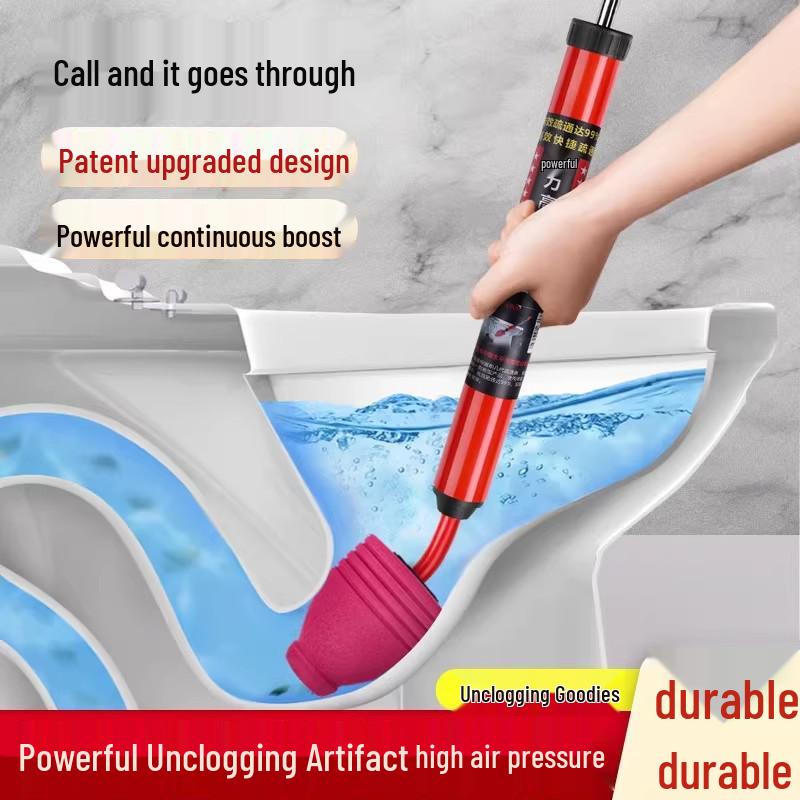 Powerful One-Shot Toilet Unclogger - Fast & Effective Sewer Suction Tool