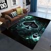 Ace of Hearts Poker Card Pattern Area Rug Non-Slip and Machine Washable Carpet for Living Room Bedroom Decor Floor Mat