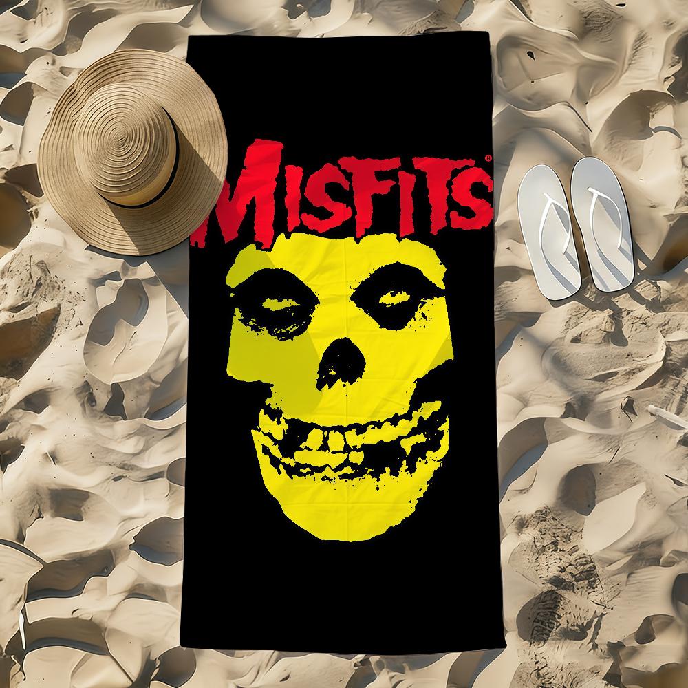 Music Towel Beach Towel Oversized Quick Dry Towel M-Misfitstry Absorbent BAND Soft cool Swim BeachTowels for Men Women
