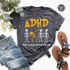 ADHS Awareness Shirt, Psychische Gesundheit T-Shirt, Motivationskleidung, Skelett Grafik T-Shirts