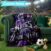 Custom Name Blanket Sacramento Basketball Logo Blanket Bedding Blanket for Travel, Camping, Living Rooms, Offices, Sofas, Fan Christmas gift