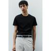 H M sliM FiT piMa CoTTon T sHirT Black