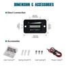 Runleader 36V LED Battery Power Indicator,Battery Charge & Discharge Display,Applicable to Lead Acid Battery Powered Golf Cart Forklift Lawn Mower