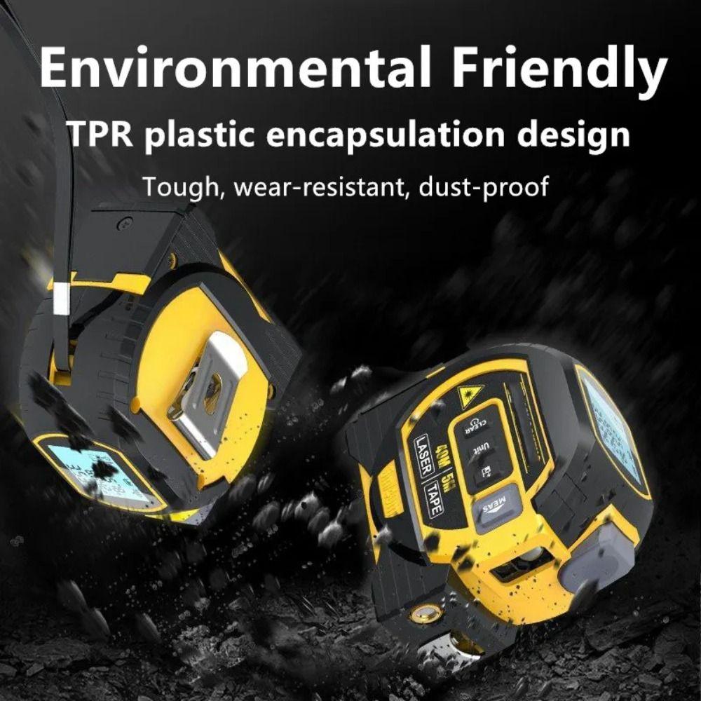 Stainless Laser Measure Tape Measure Digital Laser Distance Meter Tool New Measuring Laser Tape