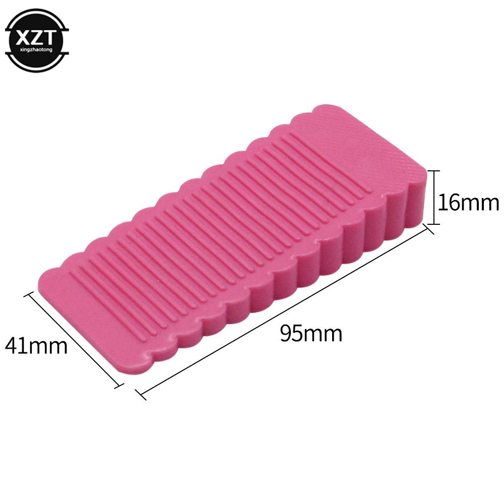 1Pcs Safety Silicone Door Stop Stoppers Block Wedge Doorstops Door Stopper Home Office Door Rear Retainer Anti-collision Stop