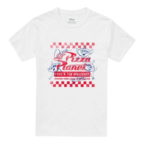 Toy Story Unisex Adult Pizza Planet Menu Back Print T-Shirt