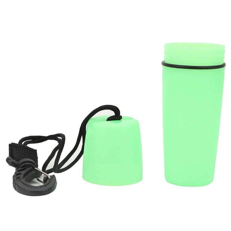 Dry Storage Box with Lanyard Hook Kayak Sealed Bottle Water Resistant Diving Seal Box for Swimming
