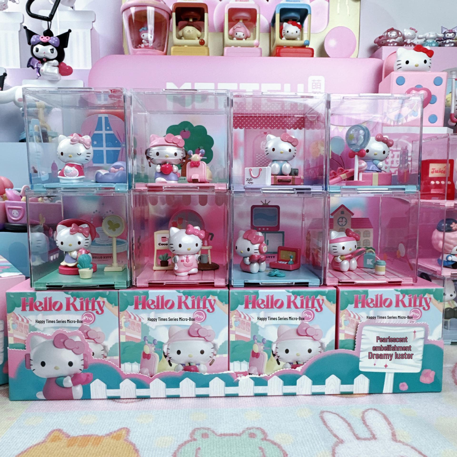 Счастливое время Hello Kitty Серия Сюрприз-коробка Украшение - Милая фигурка Sanrio Random Single