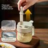 Seasoning Containers Airtight Glass Organizer With Spoon Condiment Containers With Lid For Kitchen Countertop Pantry Cabinet