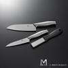 Edelstahl Messerset Petty mit Diamantschärfer 3 Teile Hergestellt in Japan MAC+a (Santoku & Messer) - -
