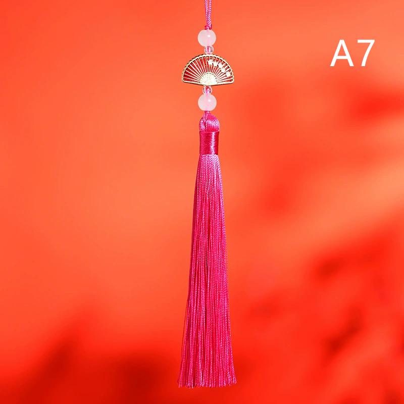 5Pcs Fan Tassels Bookmark Tassels Silky Handmade Soft Craft Tassels With Loops For Diy Crafts Jewelry Making Party Decor