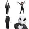 Jack Skellington Cosplay Kostüm Halloween Party Outfit für Jungen