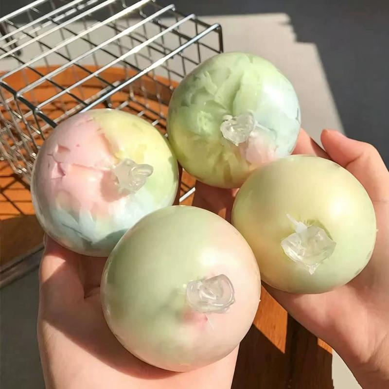 Chocolate Macaron Handmade Crunchy Ball With Burst Anti Stress Sensory Fidget Toy Cracking Ball Soft Decompression Toys Gift