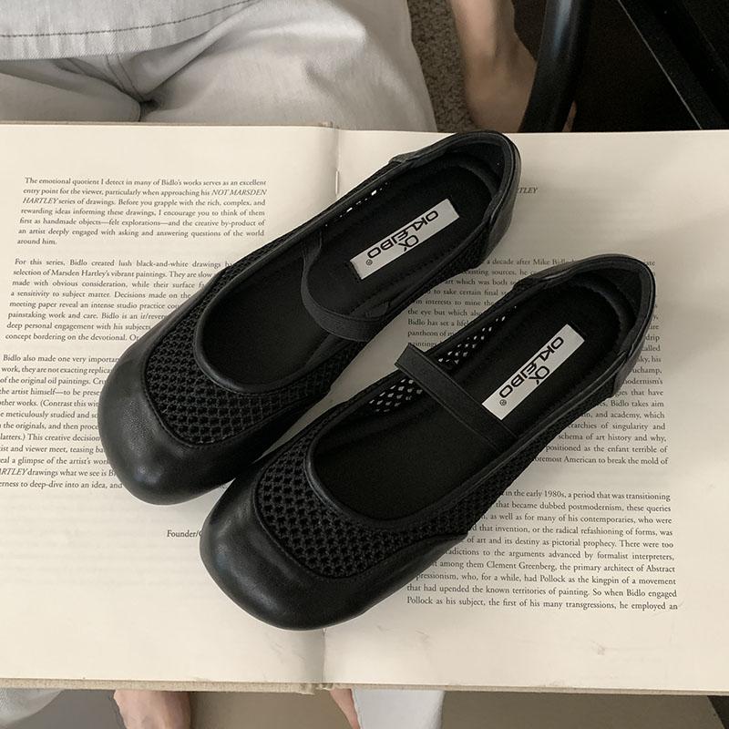 

Мода Мода Эластичная лента Женские балетки Танцевальная обувь Женская сетчатая дышащая обувь Слипоны Женские балетки Мэри Джейн обувь 35 чёрный