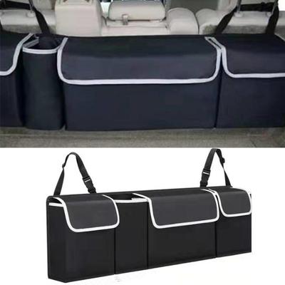 Organizador de carro para porta-malas 600D Oxford Tecido dobrável Assento Armazenamento interior Bolsa pendurada Traseira Autom S2T4