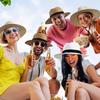Summer Hat Women Wide Brim Straw Panama Foldable Hat Beach Sun Protection Hat
