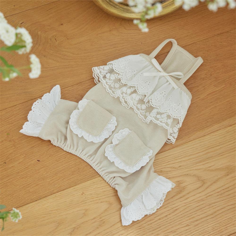 Breathable Pet Overalls Fashion Dog Pajamas Pet Supplies Pet Lace Jumpsuit Autumn