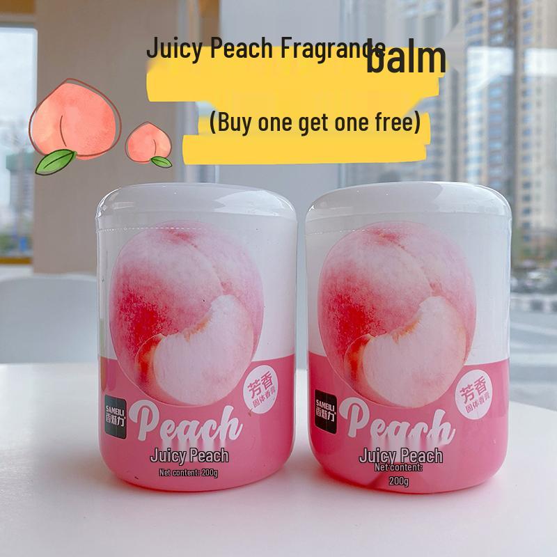 Car Air Freshener - Peach, Pineapple, Grape Scent, Long-Lasting Odor Eliminator for Toilets