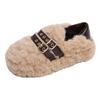 Warm Fluffy Shoes for Women with Thick Soles and Two Pedals To Wear 2025 Winter New Velvet Cotton Shoes Casual Lazy Doudou Shoes