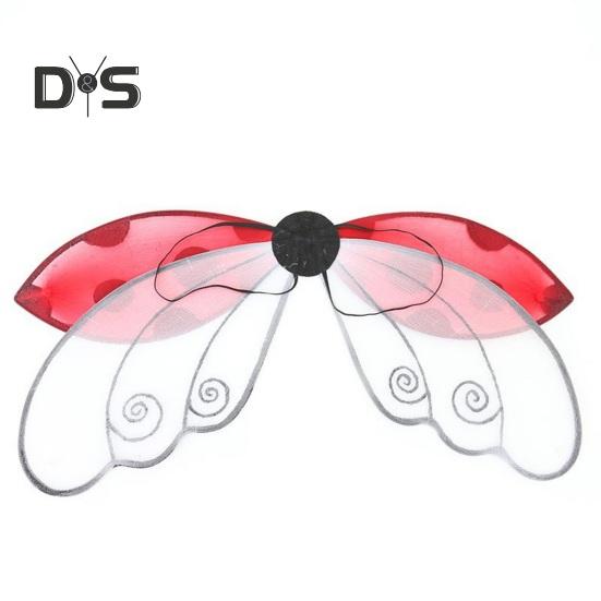 Ladybug Cosplay Wing Universal Ladybird Dress-Up Wing Fairy Wing Costume Accessories for Stage Performance Halloween Parties Photo Props