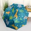 1pc Safari Jungle Fashionable Auto Opening/Closing Folding Umbrella with 8 Bones, Windproof Portable, Daily Use300
