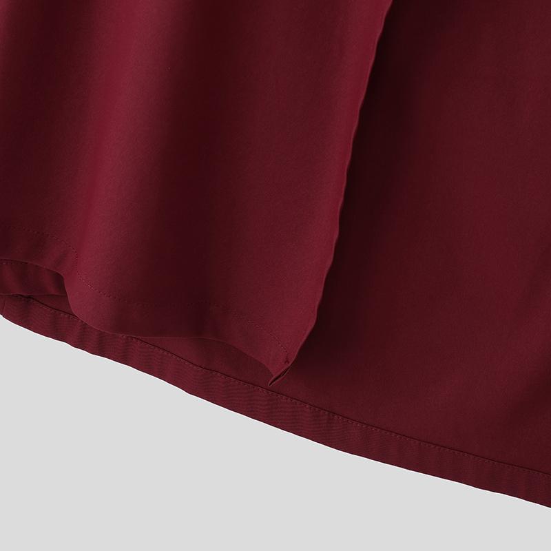 INCERUN Spring Autumn Men Lapel Neck Irregular High Low Cloaks Coats Cape