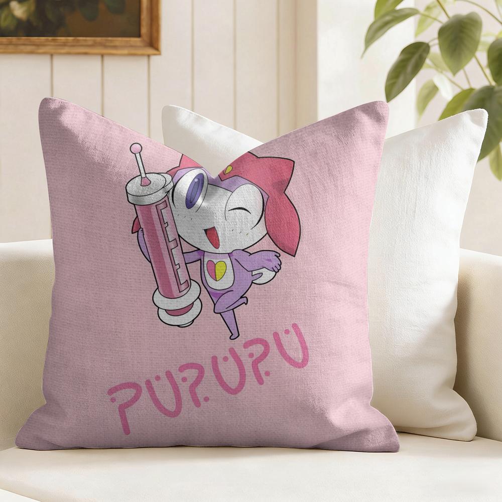 Keroro Gunsou Frog Cushion Cover Eco Linen Pillow Case DoubleSided Print Breathable Durable Zipper Home Decor Gift