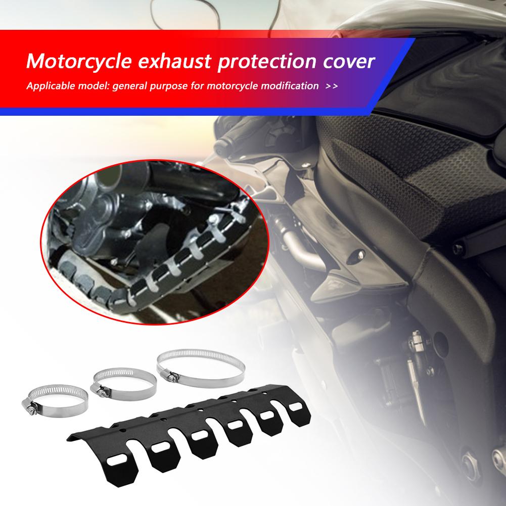 Motorcycle Exhaust Muffler Pipe Leg Protector Heat Shield Cover Heat Resistant Protector Moto Accessories Universal For Yamaha