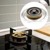 4Pieces Set Kitchen Appliance Part Embedded Stove Diffusers High Foot Burners Core Copper Texture for High Leg Stove
