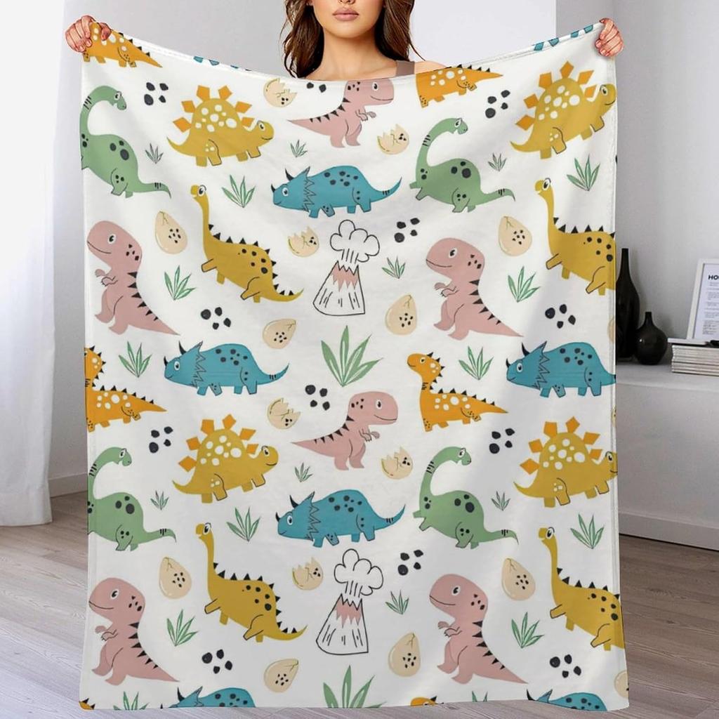 Cartoon Bow Tie Checkered Design Fleece Blanket Playful Kawaii Style Soft Warm Throw Interior Decoration Bedding Cover For Home
