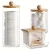 Cross-Border Exclusive Acrylic Cotton Ball Storage: Transparent, Dustproof, Portable, Stackable, Multifunctional Storage Jar.