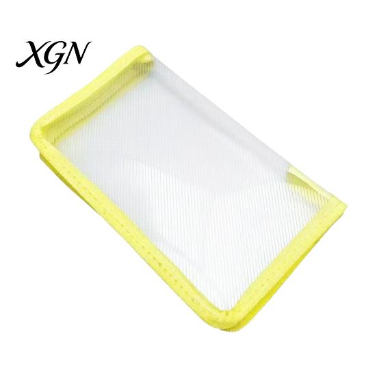 Durable PP File Protector Waterproof A6 Document Bag, Smooth Zipper Pencil Case, Student Case for Campus Transparent Organizer Stationery Receipts And
