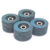 10Pcs 5" 125mm Angle Grinder Sanding Discs 40/60/80/120 Grit Grinding Wheel Flap Discs Metal Plastic Wood Removal Abrasive Tool