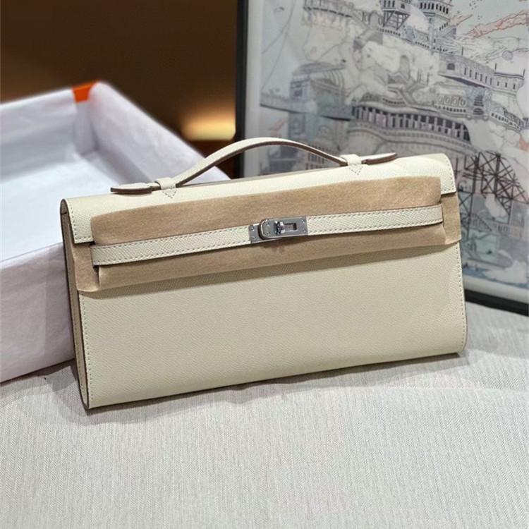 Nová dlouhá KL spojková taška vzor dlaně hovězí kůže vzor aligátora hovězí kůže taška pod paži taška přes rameno dámská taška trend